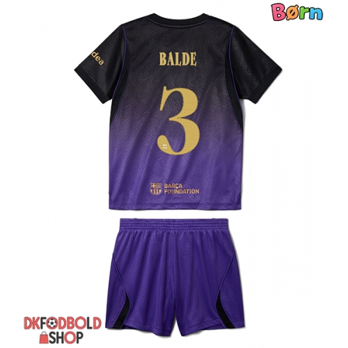 Barcelona Alejandro Balde #3 Udebanesæt Børn 2026-27 Kort ærmer (+ korte bukser)